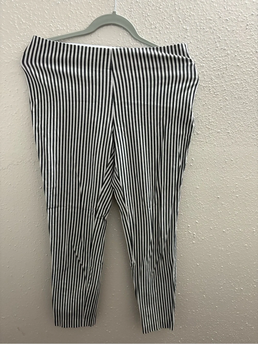 Striped Black & White Kids Leggings